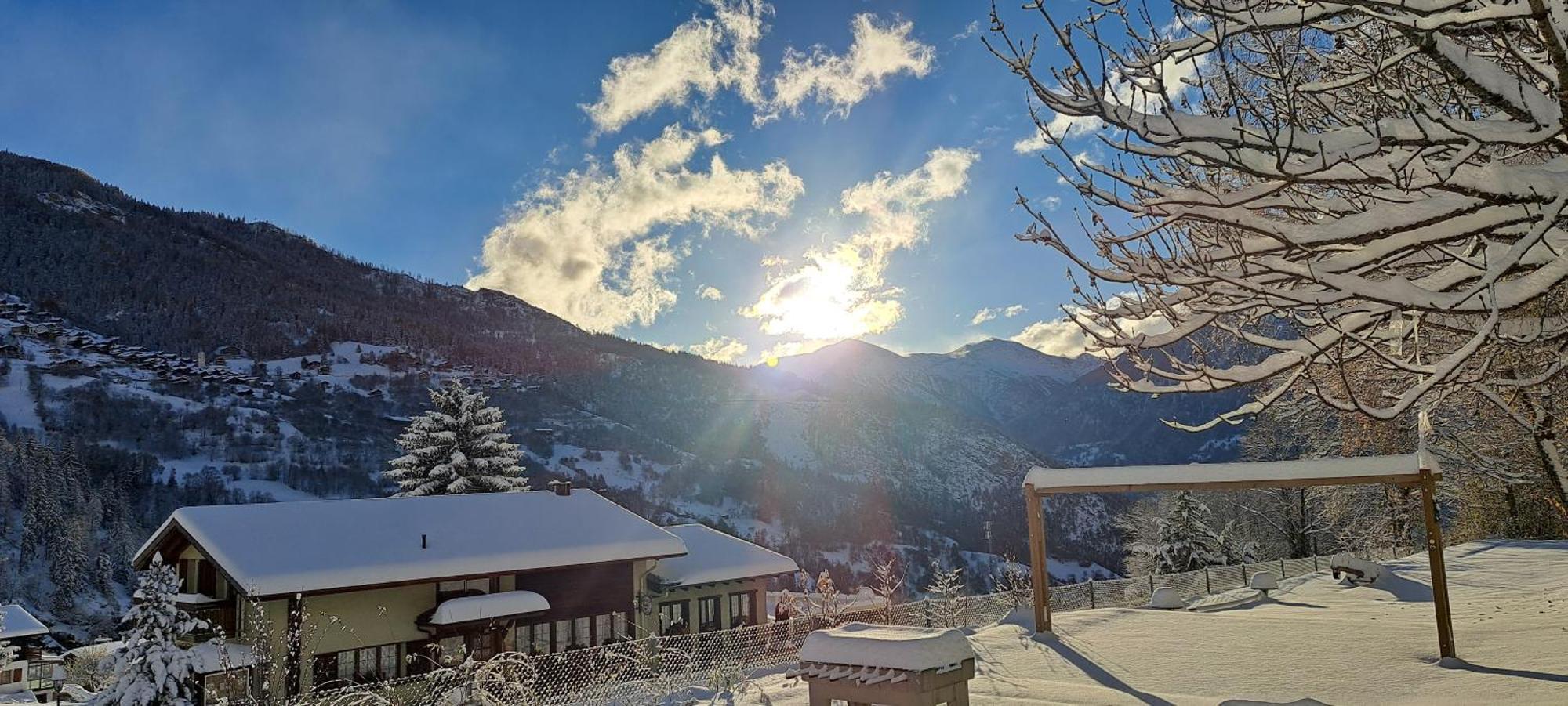 B&B Chalet Rustica Inden, Leukerbad Exteriér fotografie
